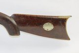Unique 1890 COCHRAN & RAISON Pistol Grip AMERICAN Percussion Long Rifle
Double Set Triggers & Canine Engraving! - 18 of 20