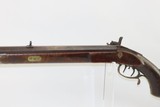 Unique 1890 COCHRAN & RAISON Pistol Grip AMERICAN Percussion Long Rifle
Double Set Triggers & Canine Engraving! - 19 of 20