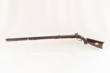 Unique 1890 COCHRAN & RAISON Pistol Grip AMERICAN Percussion Long Rifle
Double Set Triggers & Canine Engraving! - 17 of 20