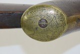 Unique 1890 COCHRAN & RAISON Pistol Grip AMERICAN Percussion Long Rifle
Double Set Triggers & Canine Engraving! - 10 of 20