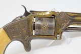JOHN DICKSON of EDINBURGH Scotland SMITH & WESSON No. 2 Old ARMY Revolver CASED, ENGRAVED, IVORY and GOLD PLATE! - 24 of 25