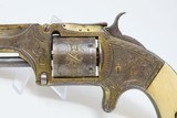 JOHN DICKSON of EDINBURGH Scotland SMITH & WESSON No. 2 Old ARMY Revolver CASED, ENGRAVED, IVORY and GOLD PLATE! - 7 of 25