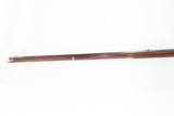 SIMEON MILLS Antique FLINTLOCK American Half Stock Smoothbore LONG RIFLE
With Interesting Patchbox - 16 of 18