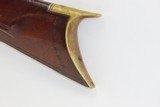 SIMEON MILLS Antique FLINTLOCK American Half Stock Smoothbore LONG RIFLE
With Interesting Patchbox - 18 of 18
