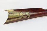SIMEON MILLS Antique FLINTLOCK American Half Stock Smoothbore LONG RIFLE
With Interesting Patchbox - 4 of 18