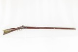 SIMEON MILLS Antique FLINTLOCK American Half Stock Smoothbore LONG RIFLE
With Interesting Patchbox - 3 of 18