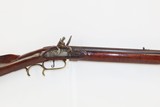 SIMEON MILLS Antique FLINTLOCK American Half Stock Smoothbore LONG RIFLE
With Interesting Patchbox - 2 of 18