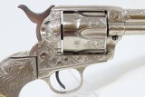 SOLID SILVER GRIPPED, ENGRAVED COLT SAA “Peacemaker” .38 SPECIAL Revolver 1st Generation Made in 1901! - 20 of 21