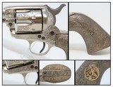 SOLID SILVER GRIPPED, ENGRAVED COLT SAA “Peacemaker” .38 SPECIAL Revolver 1st Generation Made in 1901! - 1 of 21