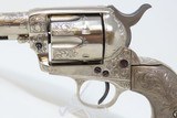 SOLID SILVER GRIPPED, ENGRAVED COLT SAA “Peacemaker” .38 SPECIAL Revolver 1st Generation Made in 1901! - 4 of 21