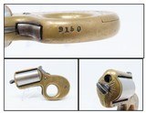 Engraved JAMES REID “My Friend” KNUCKLE DUSTER .22 Caliber Antique REVOLVER 1870s Catskill, New York BRASS KNUCKLE PISTOL Combination - 1 of 13
