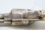 LETTERED, ENGRAVED Antique Colt Black Powder SINGLE ACTION ARMY Revolver ENGRAVED w CARVED IVORY EAGLE GRIP Made in 1876! - 14 of 20