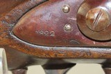 Antique SIMEON NORTH US CONTRACT Model 1819 .54 Caliber FLINTLOCK Pistol
Early American Army & Navy Sidearm With 1822 Dated Lock - 7 of 18