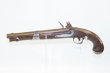 Antique SIMEON NORTH US CONTRACT Model 1819 .54 Caliber FLINTLOCK Pistol
Early American Army & Navy Sidearm With 1822 Dated Lock - 14 of 18