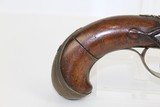 Elegant EUROPEAN Antique FLINTLOCK Belt Pistol .56 Cal Sidearm w Carved Stock & Engraved Hardware - 3 of 14