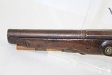Elegant EUROPEAN Antique FLINTLOCK Belt Pistol .56 Cal Sidearm w Carved Stock & Engraved Hardware - 14 of 14