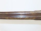 LE PAGE Side by Side Shotgun GUNMAKER to EMPEROR NAPOLEON BONAPARTE EPIC Circa 1812 SxS Fowler with Carved Stock, Chisel Engraving & Gold Accents - 16 of 25