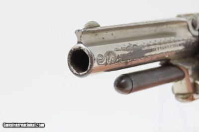 Rare Antique MARLIN No. 32 Standard 1875 REVOLVER with Lovely DeGRESS GRIPS Engraved with Custom Figured Grips in 1870s - Image 10 of 18