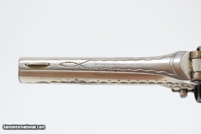 Rare Antique MARLIN No. 32 Standard 1875 REVOLVER with Lovely DeGRESS GRIPS Engraved with Custom Figured Grips in 1870s - Image 9 of 18