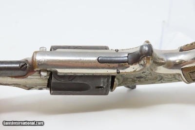 Rare Antique MARLIN No. 32 Standard 1875 REVOLVER with Lovely DeGRESS GRIPS Engraved with Custom Figured Grips in 1870s - Image 12 of 18