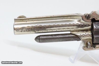Rare Antique MARLIN No. 32 Standard 1875 REVOLVER with Lovely DeGRESS GRIPS Engraved with Custom Figured Grips in 1870s - Image 5 of 18