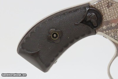 7-SHOT, ENGRAVED Antique MERWIN, HULBERT & Co. .32 S&W REVOLVER Wild West VERY FINE and FACTORY ENGRAVED Double Action Revolver! - Image 10 of 18