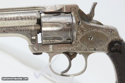 7-SHOT, ENGRAVED Antique MERWIN, HULBERT & Co. .32 S&W REVOLVER Wild West VERY FINE and FACTORY ENGRAVED Double Action Revolver! - Image 11 of 18