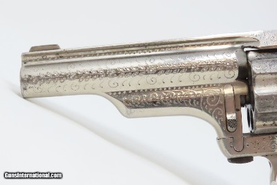 7-SHOT, ENGRAVED Antique MERWIN, HULBERT & Co. .32 S&W REVOLVER Wild West VERY FINE and FACTORY ENGRAVED Double Action Revolver! - Image 2 of 18