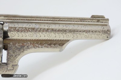 7-SHOT, ENGRAVED Antique MERWIN, HULBERT & Co. .32 S&W REVOLVER Wild West VERY FINE and FACTORY ENGRAVED Double Action Revolver! - Image 18 of 18