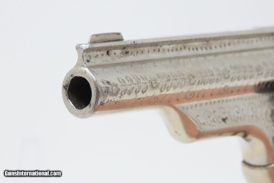 7-SHOT, ENGRAVED Antique MERWIN, HULBERT & Co. .32 S&W REVOLVER Wild West VERY FINE and FACTORY ENGRAVED Double Action Revolver! - Image 17 of 18