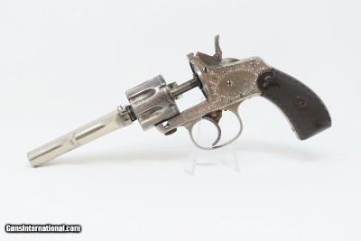 7-SHOT, ENGRAVED Antique MERWIN, HULBERT & Co. .32 S&W REVOLVER Wild West VERY FINE and FACTORY ENGRAVED Double Action Revolver! - Image 15 of 18