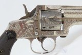 7-SHOT, ENGRAVED Antique MERWIN, HULBERT & Co. .32 S&W REVOLVER Wild West VERY FINE and FACTORY ENGRAVED Double Action Revolver! - 8 of 18