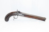 ENCASED PAIR of JOHN MANTON of LONDON Antique DUELING Pistols .54 Caliber Identical, Cased, Engraved Set - 6 of 25