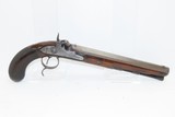ENCASED PAIR of JOHN MANTON of LONDON Antique DUELING Pistols .54 Caliber Identical, Cased, Engraved Set - 21 of 25