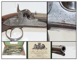 ENCASED PAIR of JOHN MANTON of LONDON Antique DUELING Pistols .54 Caliber Identical, Cased, Engraved Set - 1 of 25