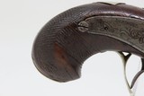 “Hutchings” Inscribed PEANUT-Sized DERINGER Pistol Antique .41 Caliber Personalized Deringer Pistol Circa the 1850s! - 3 of 16