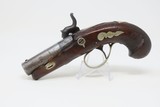 “Hutchings” Inscribed PEANUT-Sized DERINGER Pistol Antique .41 Caliber Personalized Deringer Pistol Circa the 1850s! - 16 of 16