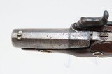 “Hutchings” Inscribed PEANUT-Sized DERINGER Pistol Antique .41 Caliber Personalized Deringer Pistol Circa the 1850s! - 10 of 16