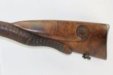 ENGRAVED Antique NICOLAS BOUTET Percussion Conversion DOUBLE BARREL Shotgun French GOLD INLAID Side by Side Fowling Piece! - 4 of 25