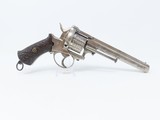 Ornate 19th Century PINFIRE Revolver w Lanyard ENGRAVED Sculpted Grips 9mm European Double Action Sidearm - 4 of 4