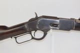 Antique 44 WINCHESTER Model 1873 Lever Action Repeating SADDLE RING CARBINE
Iconic Repeating Rifle Chambered In .44-40 WCF - 17 of 20