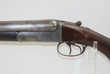 SCARCE Antique COLT Model 1883 Hammerless 12 Gauge Double Barrel SHOTGUN
Scarce ENGRAVED Shotgun Made in 1885 with Damascus Barrels! - 4 of 21