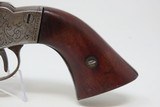 Engraved CIVIL WAR-Era Antique BACON Mfg. Co. PERCUSSION Pocket Revolver By Thomas Bacon of NORWICH, CONNECTICUT! - 3 of 19