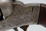 Engraved CIVIL WAR-Era Antique BACON Mfg. Co. PERCUSSION Pocket Revolver By Thomas Bacon of NORWICH, CONNECTICUT! - 6 of 19