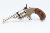 1875 Antique COLT OPEN TOP.22 Caliber RIMFIRE Pocket REVOLVER Spur Trigger Colt’s Answer to Smith & Wesson’s No. 1 Revolver - 2 of 18