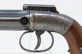4-SHOT Antique ALLEN & WHEELOCK .31 Cal. POCKET SIZED PEPPERBOX Pistol Scarce Ethan Allen Double Action Revolver! - 4 of 19