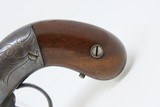 4-SHOT Antique ALLEN & WHEELOCK .31 Cal. POCKET SIZED PEPPERBOX Pistol Scarce Ethan Allen Double Action Revolver! - 3 of 19