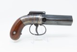 4-SHOT Antique ALLEN & WHEELOCK .31 Cal. POCKET SIZED PEPPERBOX Pistol Scarce Ethan Allen Double Action Revolver! - 16 of 19