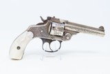 SMITH & WESSON .32 Caliber 4th Model DOUBLE ACTION Top Break REVOLVER C&R ENGRAVED .32 S&W with PEARL GRIPS! - 18 of 21