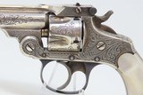 SMITH & WESSON .32 Caliber 4th Model DOUBLE ACTION Top Break REVOLVER C&R ENGRAVED .32 S&W with PEARL GRIPS! - 4 of 21